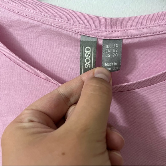 ASOS Curve Pink Tshirt - Picture 2 of 6
